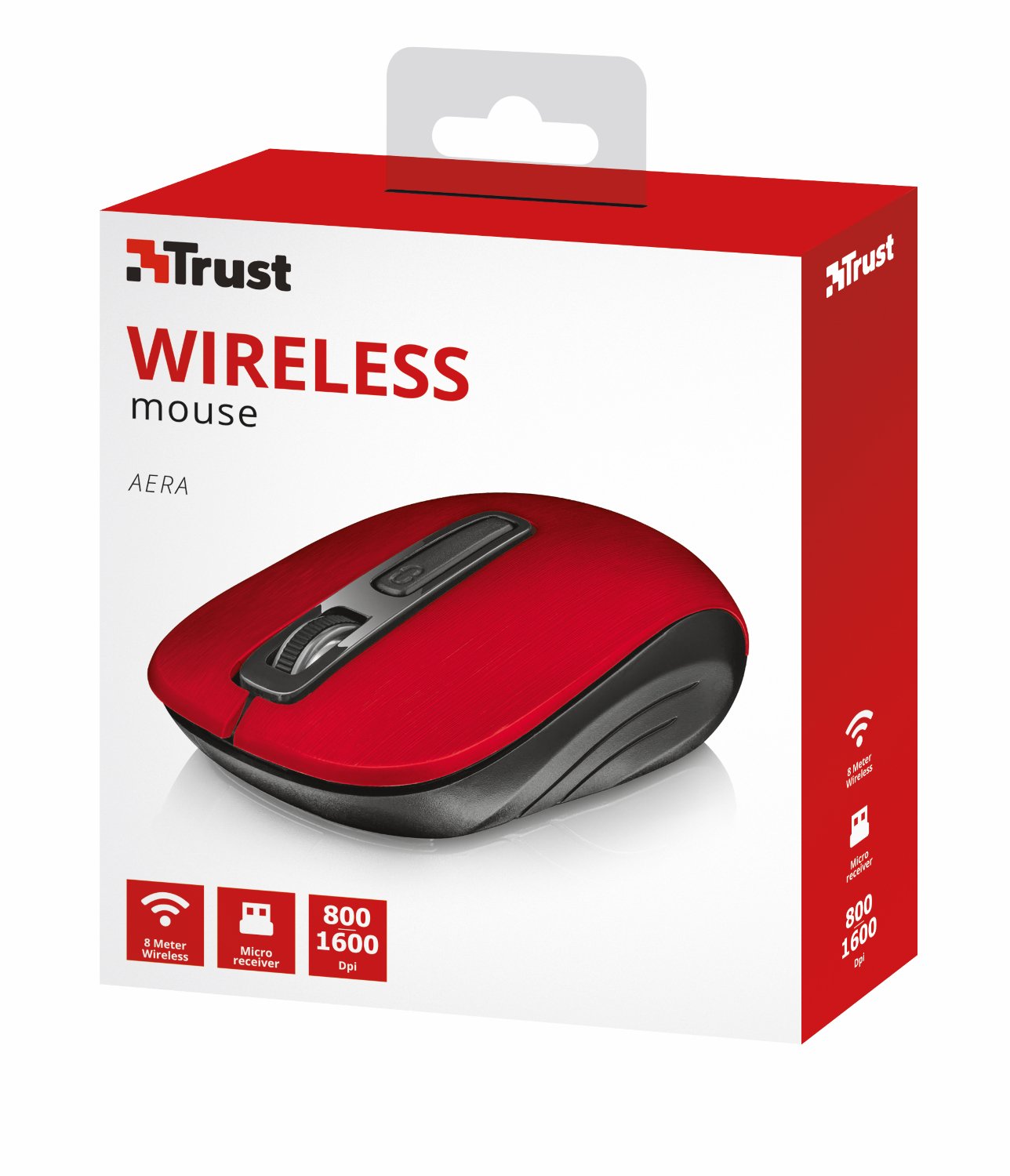 Trust Aera - RatóN InaláMbrico, Rojo Trust Aera - RatóN InaláMbrico, Rojo